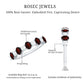 Certified Real Garnet Diamond Half Eternity Ring for Anniversary