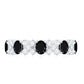 Certified Real Black Spinel Eternity Ring with Moissanite