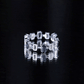 Contemporary Emerald Cut Onyx and Diamond Wedding Band