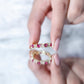 Lab-Created Ruby and Diamond Heart Eternity Band Ring