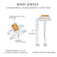 Emerald Cut Citrine Halo Engagement Ring with Moissanite Wedding Band