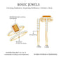 Emerald Cut Citrine Halo Engagement Ring with Moissanite Wedding Band