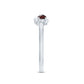 Real Garnet 2 Stone Infinity Promise Ring with Diamond