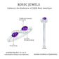 Pear Shaped Amethyst Infinity Promise Ring with Diamond