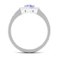 0.5 Carat Minimal Tanzanite and Diamond Ring