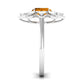 1 Carat Oval Cut Citrine Flower Engagement Ring with Diamond Stones