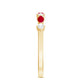 Natural Marquise Ruby Diamond Half Eternity Ring for Anniversary