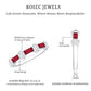 Ruby and Lab Grown Diamond Half Eternity Ring