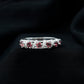 Designer Pink Tourmaline and Diamond Anniversary Ring
