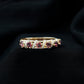 Designer Pink Tourmaline and Diamond Anniversary Ring
