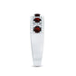 Natural Garnet Half Eternity Band with Diamond