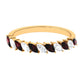 Certified Marquise Garnet Half Eternity Band with Diamond