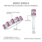 Natural Pink Tourmaline Wide Half Eternity Ring with Diamond