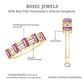 Natural Pink Tourmaline Wide Half Eternity Ring with Diamond