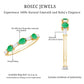 Certified Natural Emerald Diamond Half Eternity Anniversary Ring in East West Style