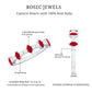 Natural Marquise Ruby Diamond Half Eternity Ring