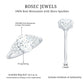 1.2 Carat Oval Moissanite Engagement Ring with Cluster Side Stones