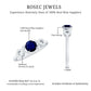 Real 0.9 Carat Blue Sapphire Infinity Promise Ring with Diamond