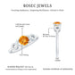 Certified Natural Citrine Infinity Promise Ring with Diamonds