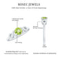 Half Carat Peridot Promise Ring with Diamond Infinity Knot