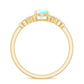 Certified Real Ethiopian Rainbow Opal Diamond Engagement Ring with Criss Cross Shank
