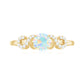 Certified Real Ethiopian Rainbow Opal Diamond Engagement Ring with Criss Cross Shank