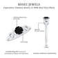 0.45 Carat Black Onyx and Diamond Criss Cross Engagement Ring