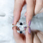 0.45 Carat Black Onyx and Diamond Criss Cross Engagement Ring
