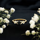 0.45 Carat Black Onyx and Diamond Criss Cross Engagement Ring