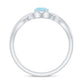Solitaire Aquamarine Infinity Promise Ring