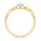 Solitaire Aquamarine Infinity Promise Ring