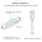 Natural Ethiopian Rainbow Opal Promise Ring with Crossover Shank