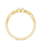 Natural Ethiopian Rainbow Opal Promise Ring with Crossover Shank