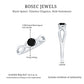 Natural Black Spinel Proposal Ring with Crossover Shank