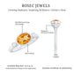 Natural 1 Carat Citrine Diamond Oval Engagement Ring in Bezel Set