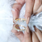 Real Aquamarine and Diamond Half Eternity Ring