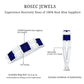 Certified Real Baguette Blue Sapphire Half Eternity Band Ring with Moissanite