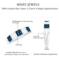 Baguette London Blue Topaz Alternate Eternity Band with Moissanite