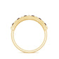 Classic Garnet Baguette Eternity Wedding Band with Diamond