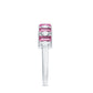 Alternate Pink Tourmaline and Diamond Half Eternity Ring