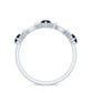 Natural Blue Sapphire Promise Ring with Diamond