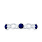 Natural Blue Sapphire Promise Ring with Diamond