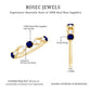 Natural Blue Sapphire Promise Ring with Diamond