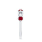Genuine Ruby Promise Ring with Diamond for Women