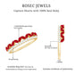 Natural Marquise Ruby Half Eternity Anniversary Ring with Diamond