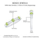 Natural Bezel Set Peridot Half Eternity Ring with Diamond