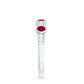 Natural Bezel Set Ruby Half Eternity Ring with Diamond