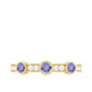 Certified Real Tanzanite Diamond Half Eternity Ring