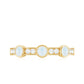 Minimal Half Eternity Ring with Moonstone and Diamond