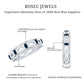 Natural Blue Sapphire Infinity Wedding Band with Diamond